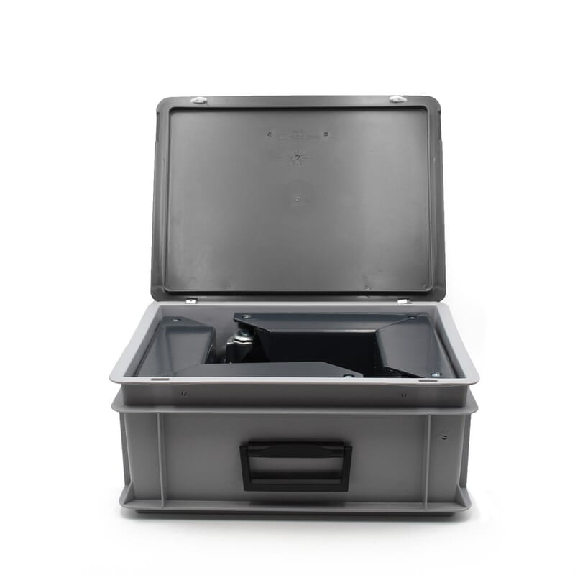Coins roulants robuste en gris 600 kg avec mallette de transport-Lire la description