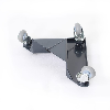 Coins roulants robuste en gris 600 kg avec mallette de transport