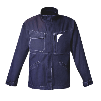 Veste de travail WORKWEAR Zip BEN, blouson de sécurité CANVAS manche longue BLEU taille XXL-Lire la description
