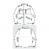 Veste de travail WORKWEAR Zip BEN, blouson de sécurité CANVAS manche longue NOIR taille M