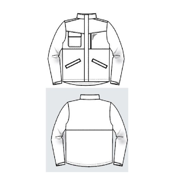 Veste de travail WORKWEAR Zip BEN, blouson de sécurité CANVAS manche longue NOIR taille M-Lire la description