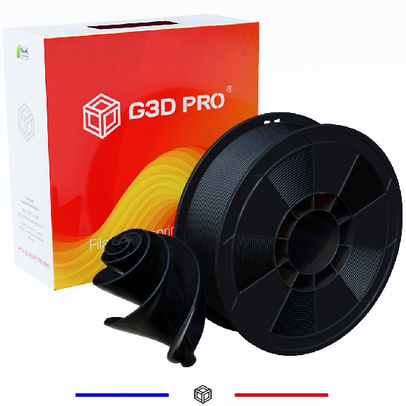Fil 3D ASA 1.75 mm Noir-Lire la description