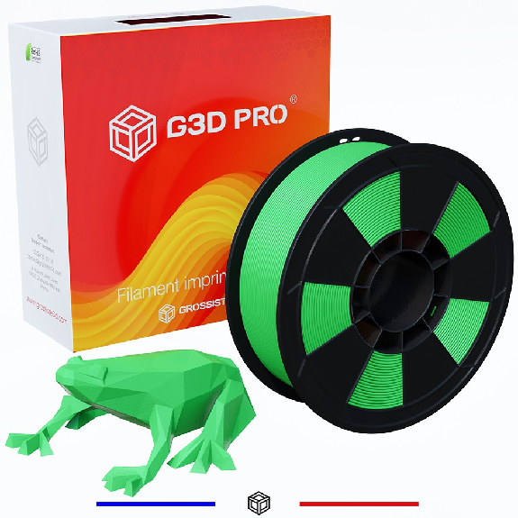 Fil 3D PLA 1 Kg 1.75 mm Vert Clair-Lire la description
