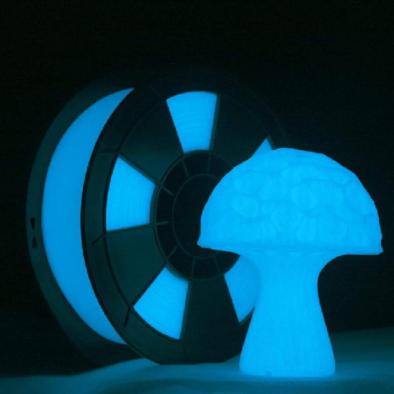 Filament 3D PLA Phosphorescent 1 kg 1.75 mm Bleu-Lire la description