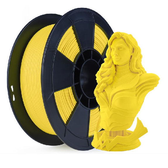 Fil 3D PLA MAT 500g 1.75 mm Jaune-Lire la description