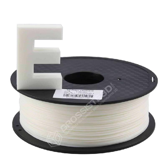 Fil 3D PLA 3 Kg 1.75 mm Blanc-Lire la description