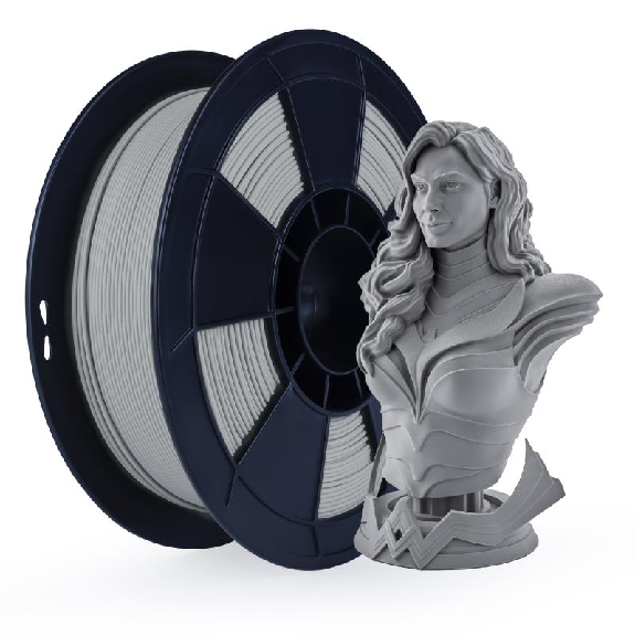 Fil 3D PLA MAT 500g 1.75 mm Gris-Lire la description