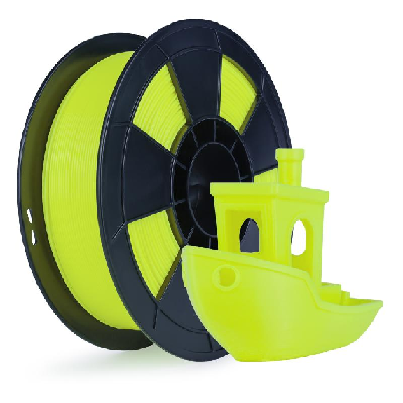 Filament 3D PLA Fluorescent 500g 1.75 mm Jaune-Lire la description
