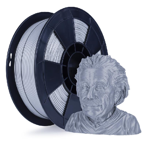 Fil 3D PLA 500g 1.75 mm Argent-Lire la description