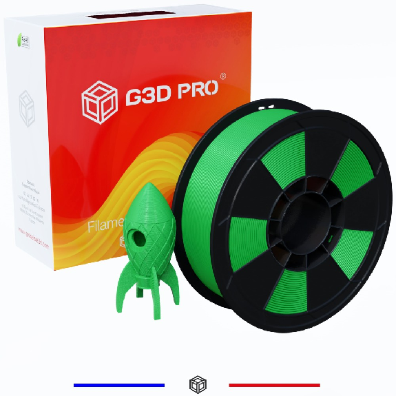Filament 3D PLA Fluorescent 1kg Vert 1.75 mm-Lire la description