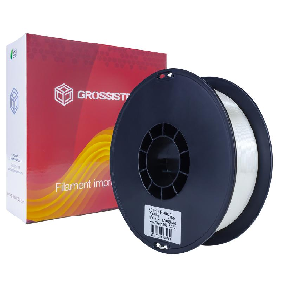 Filament 3D Silk Glossy 1 Kg Blanc 1.75 mm-Lire la description