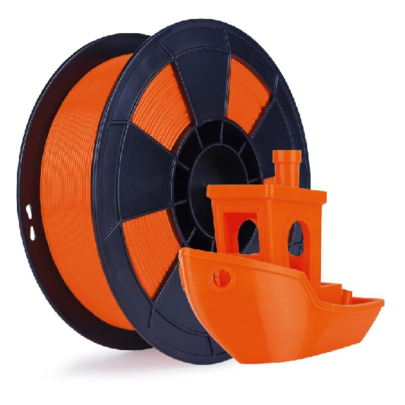Filament 3D PLA Fluorescent 500g 1.75 mm Orange-Lire la description