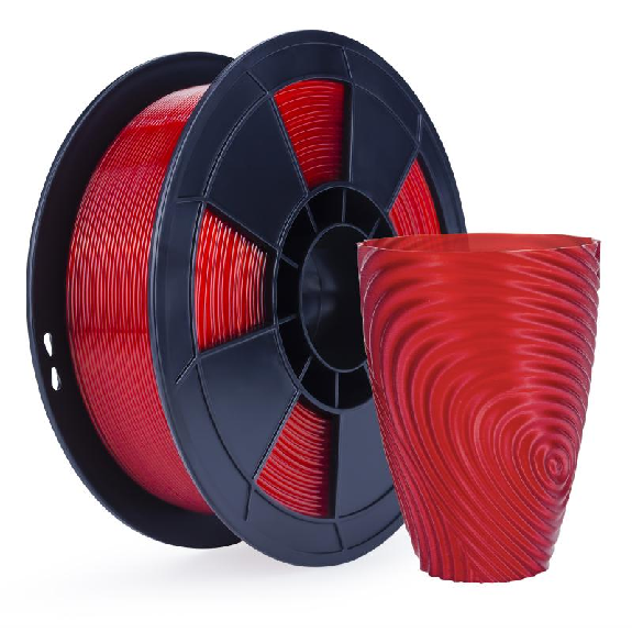 Filament 3D PLA Translucide 1 Kg Rouge 1.75mm-Leggi tutto