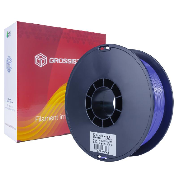Filament 3D Silk Glossy 1 Kg Bleu 1.75 mm-Lire la description