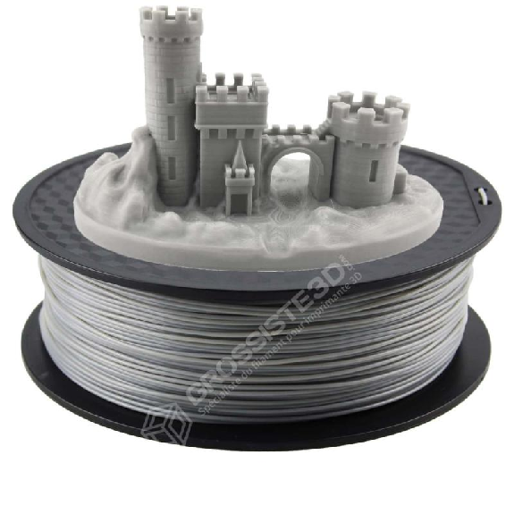 Fil 3D PLA 3 Kg 1.75 mm Gris-Lire la description