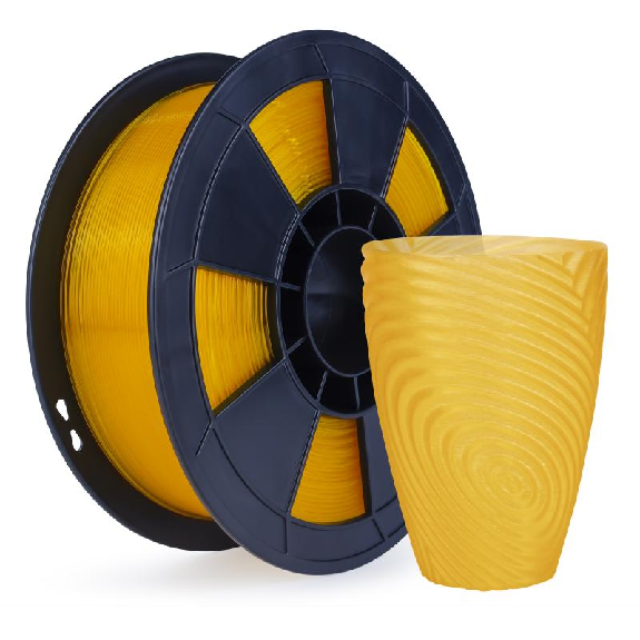 Filament 3D PLA Translucide 500g Orange 1.75mm-Lire la description