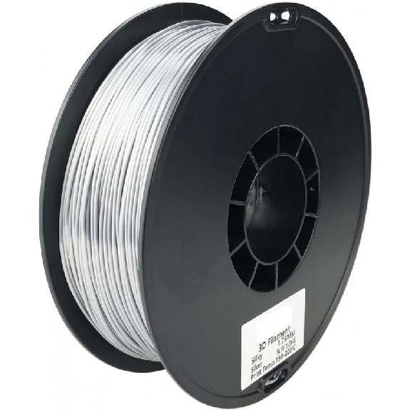 Filament 3D Silk Glossy 500g Argent 1.75 mm-Lire la description