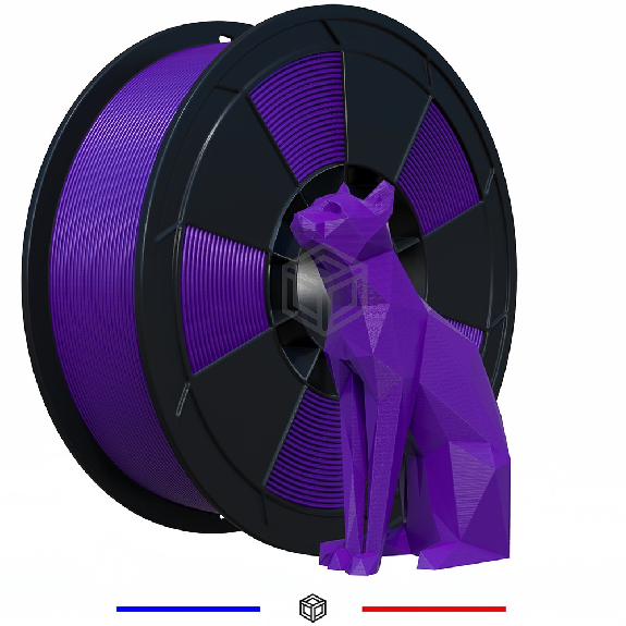 Fil 3D PLA  1 Kg 1.75 mm Violet-Lire la description