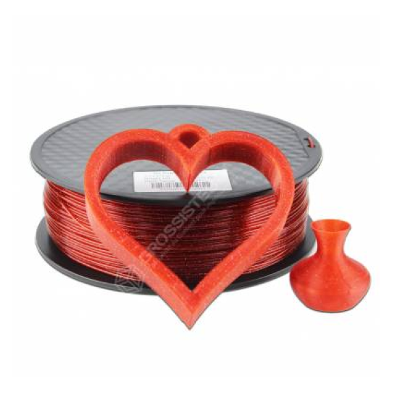 Filament 3D paillette 500g Rouge Scalet PLA 1.75 mm-Lire la description