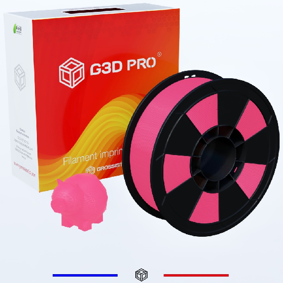 Fil 3D PLA 1 Kg 1.75 mm Fushia-Lire la description