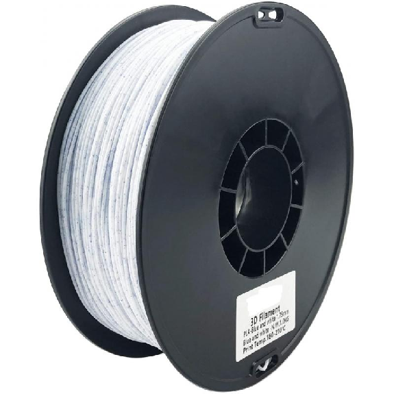 Filament 3D Stone PLA 1.75mm Bleu Blanc-Lire la description