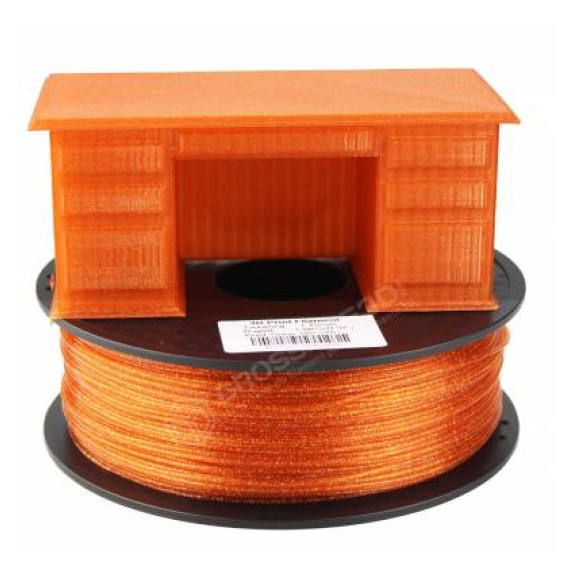 Filament 3D paillette 1 Kg orange PLA 1.75 mm-Lire la description