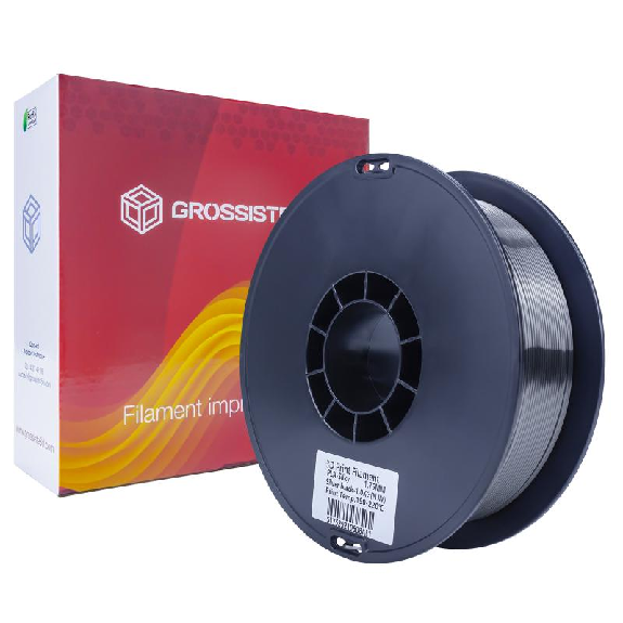 Filament 3D Silk Glossy 1 Kg Argent Noir 1.75 mm-Lire la description
