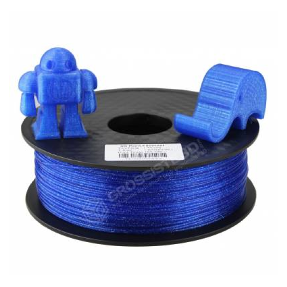 Filament 3D paillette 1 Kg Bleu PLA 1.75 mm-Lire la description