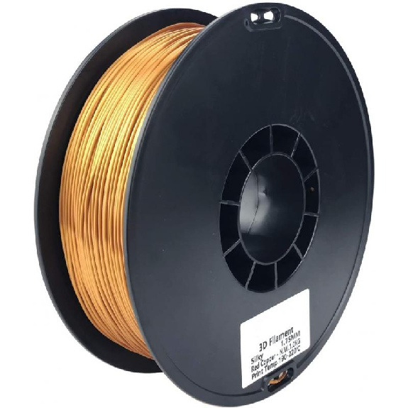 Filament 3D Silk Glossy 500g Cuivre Rouge 1.75 mm-Lire la description