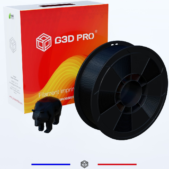 Fil 3D PLA 1 Kg 1.75 mm Noir-Lire la description