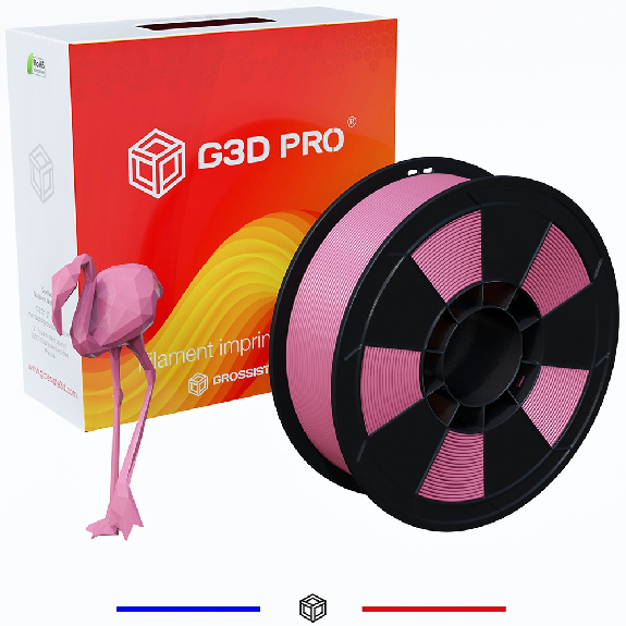 Fil 3D PLA 1 Kg 1.75 mm Rose-Lire la description