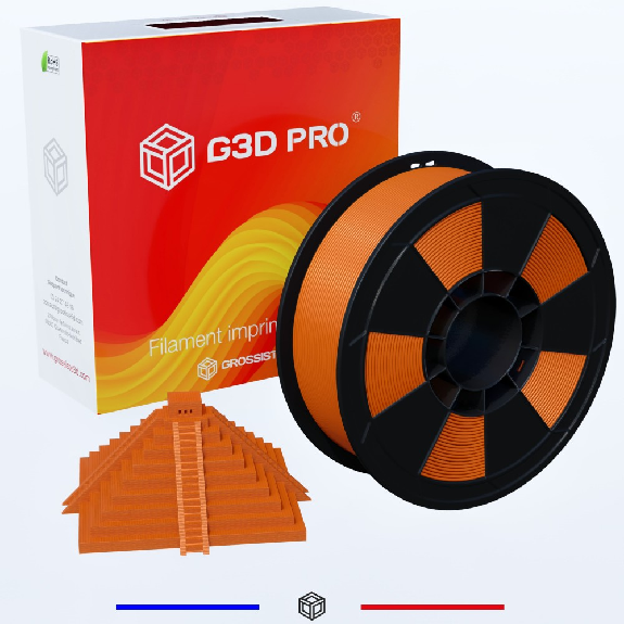 Filament 3D ABS 1 Kg 1.75 mm Orange-Lire la description