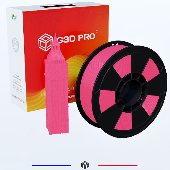 Fil 3D ABS 1 Kg 1.75 mm Rose-Lire la description
