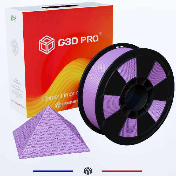 Fil 3D ABS 1 Kg 1.75 mm Lavande-Lire la description