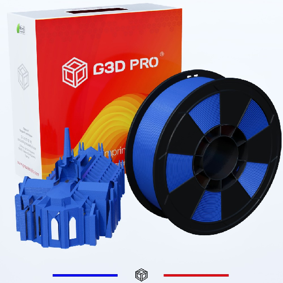 Filament 3D ABS 1 Kg 1.75 mm Bleu-Lire la description