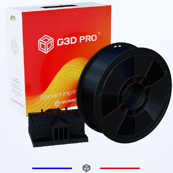 Filament 3D ABS 1 Kg 1.75 mm Noir-Lire la description