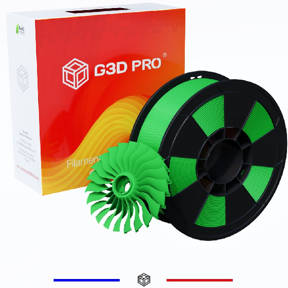 Filament 3D PETG 1 Kg Vert 1.75 mm-Lire la description