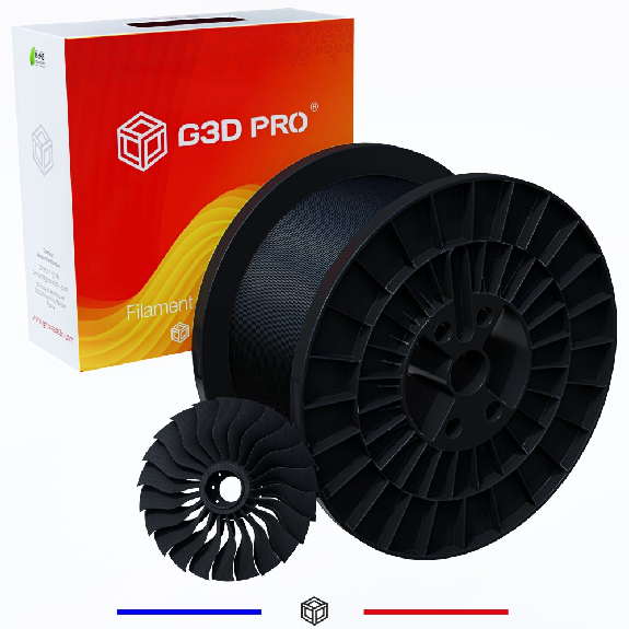 Filament 3D PETG 5 Kg Noir 1.75 mm-Lire la description
