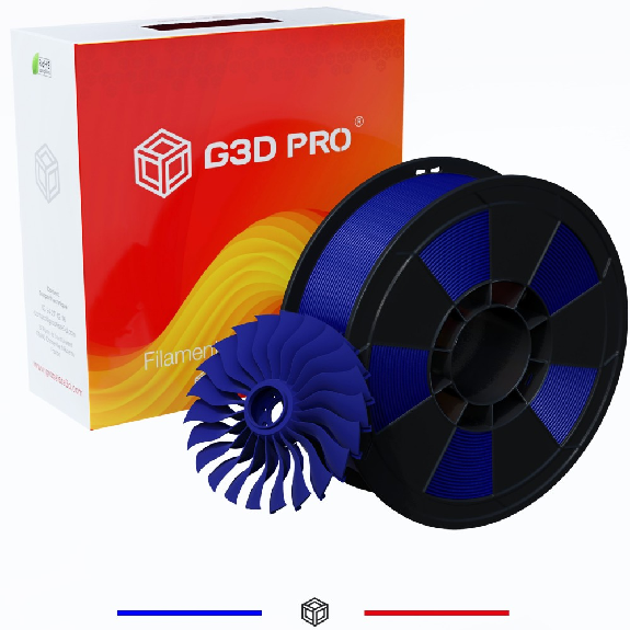 Filament 3D PETG 1 Kg Bleu 1.75 mm-Lire la description