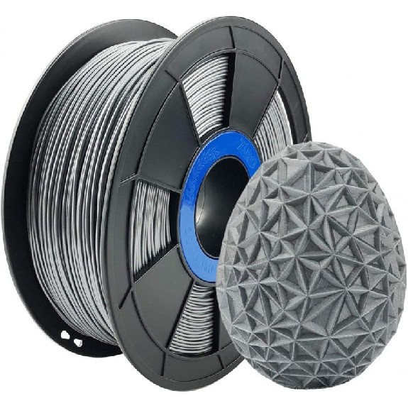 Filament 3D PETG 500g Argent 1.75 mm-Lire la description