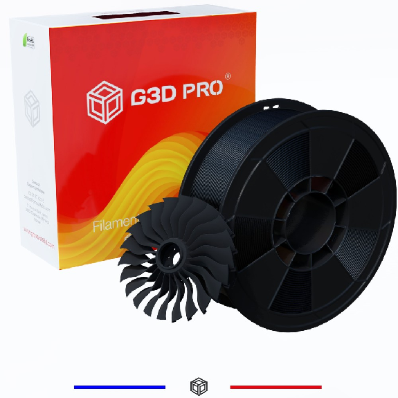 Filament 3D PETG 1 Kg Noir 1.75 mm-Lire la description