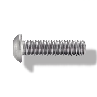 Vis BHC Inox Tête Bombée 4X10 à Embase DIN 7380-Lire la description