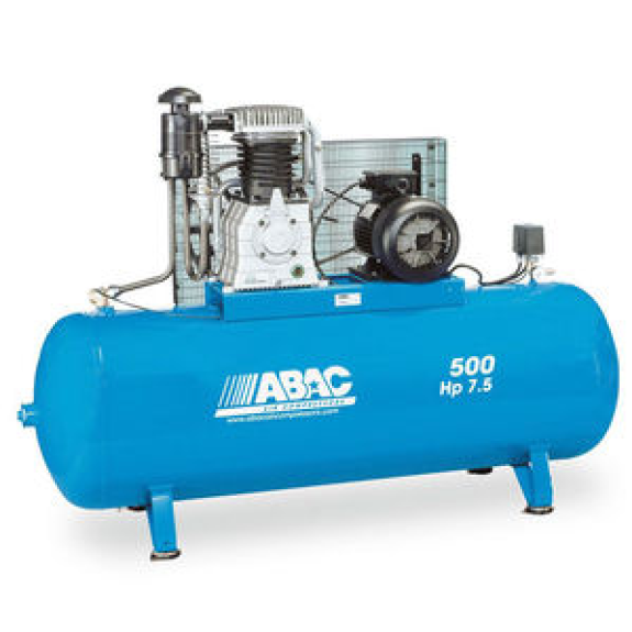 Compresseur d'air ABAC marche lente 500 litres 7.5 CV-Lire la description
