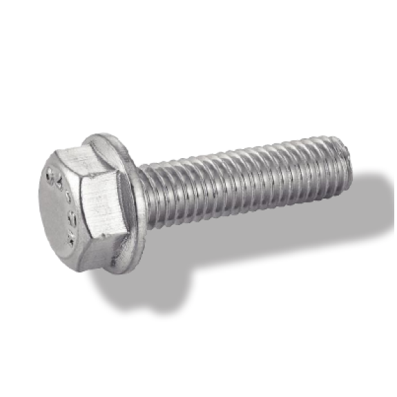 Vis Inox A2 M6x10 à embase crantée DIN 6921-Lire la description