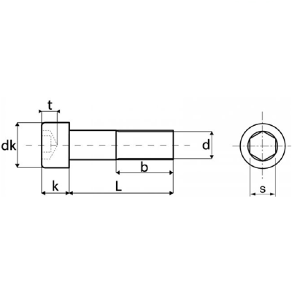 Vis CHC Inox Tête Cylindrique 4X10 DIN 912-Lire la description