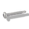 Vis Autoforeuse Inox Tête Fraisée 4.2X19 Carré DIN 7504