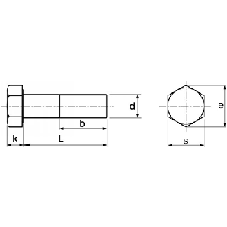 Vis Acier 12X100 8.8 Filetage Partiel DIN 931-Lire la description