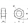 Ecrou Hexagonal H Inox A2 M4 DIN 934