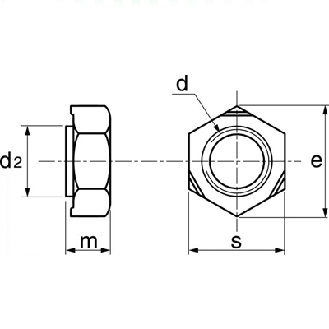 Ecrou à Souder Inox A2 M10 D12.5 DIN 929-Lire la description