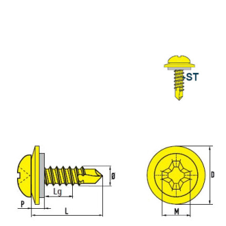 DIN 7504 M Linsenkopf-Bohrschrauben VERZ S12 4,2x13 mm - 500 Stück-Beschreibung lesen